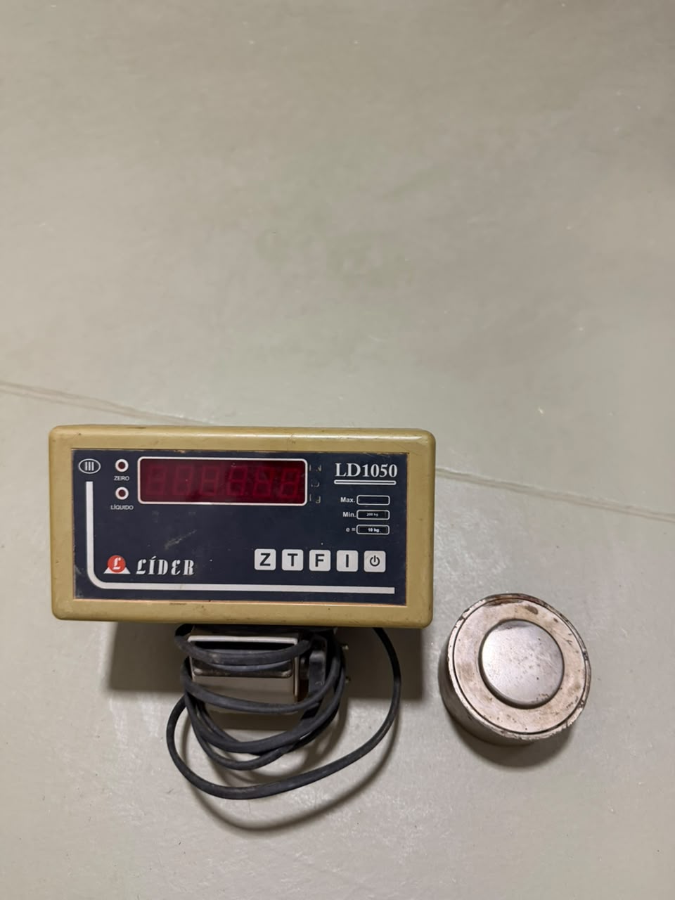 Indicador de Pesagem Líder LD1050 com Célula de Carga